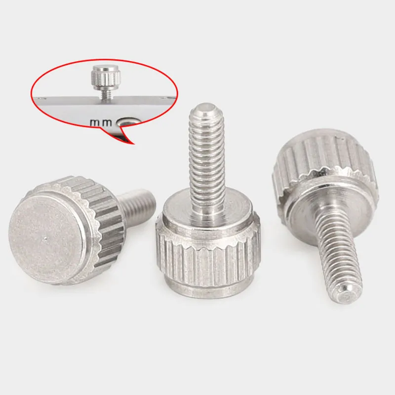 5pcs M2.5*7.5 Stainless steel thumb screw manual adjustment screw