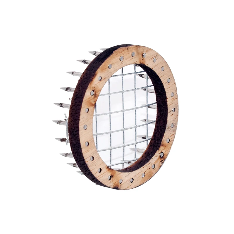 2PCS/Set Handmade Push-In Queen Marking Disc Round Push-In Queen Mark Cage Bee Marking