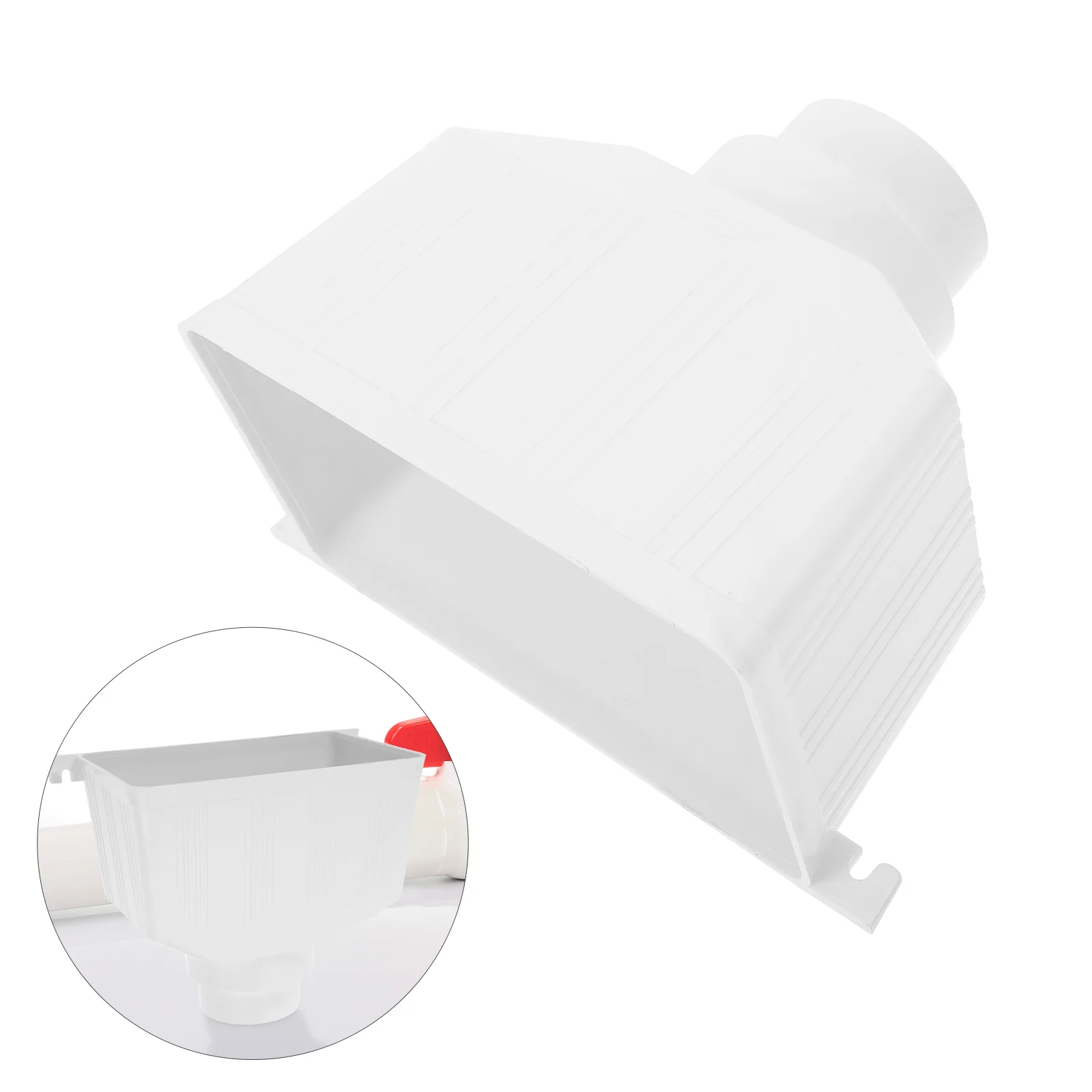 System Drain Pipe Outdoor Downpipe Gutter Collector Universal for Downspout Barrels Strainer
