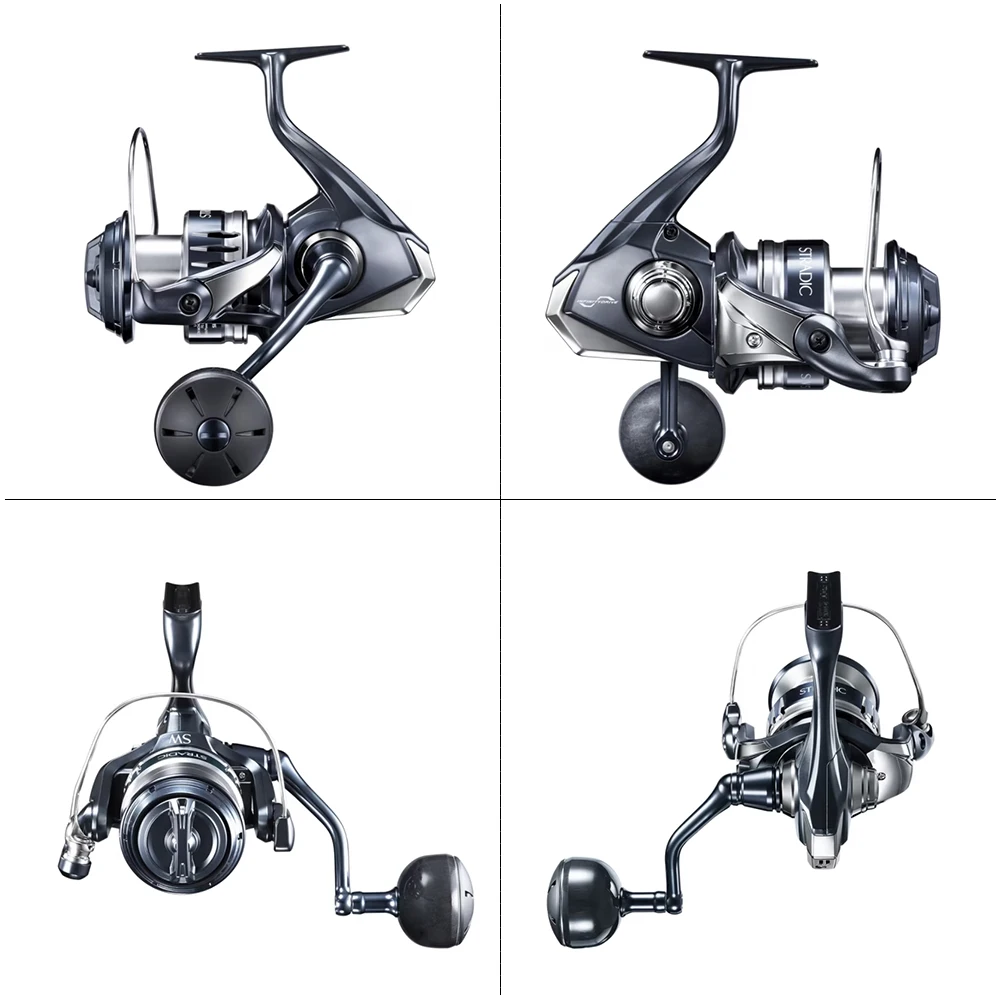 시마노 2020 오리지널 스트라딕 SW 스피닝 낚시 릴, 4.6:6.2:1 MaxDrag 11-13Kg, 6 + 1BB 하가네 바디, 기어 인피니티 드라이브 AR-C 스풀