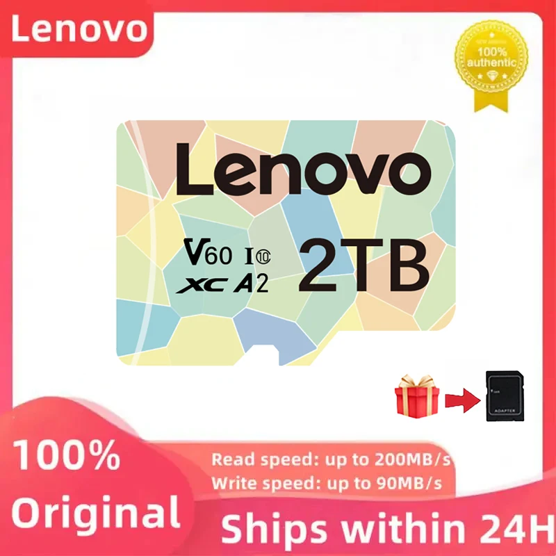 Lenovo Originale Micro Card 128Gb 256Gb 512Gb 1Tb 2Tb Scheda Di Memoria Flash Ad Alta Velocità C10 Micro Tf Sd Card Per Pc Phone Drone Camera