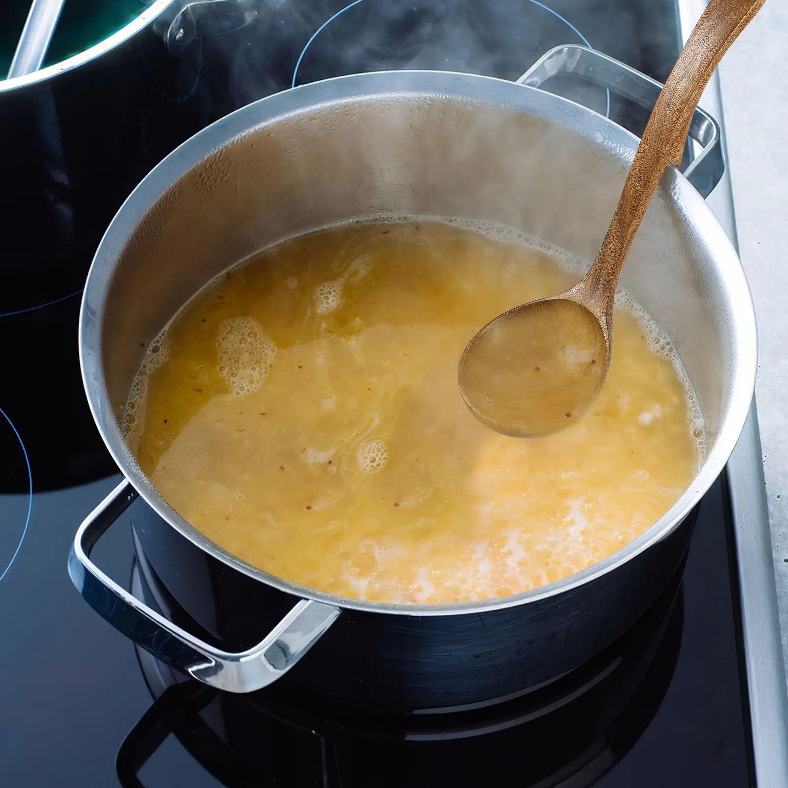 Spoons Acacia Wooden Soup Ladle Bulk Porridge Ladles for Serving Light Brown Long Handle Pasta Cooking