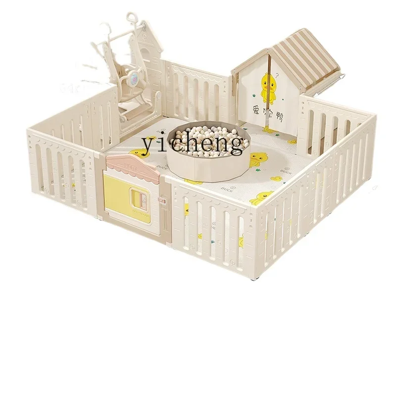 zz Children's Protective Grating Baby Living Room Interior Home Gaming Fence Baby Safety Crawling Mat Fence