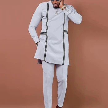 Alternative view of Deji Long Sleeve Dashiki Outfit