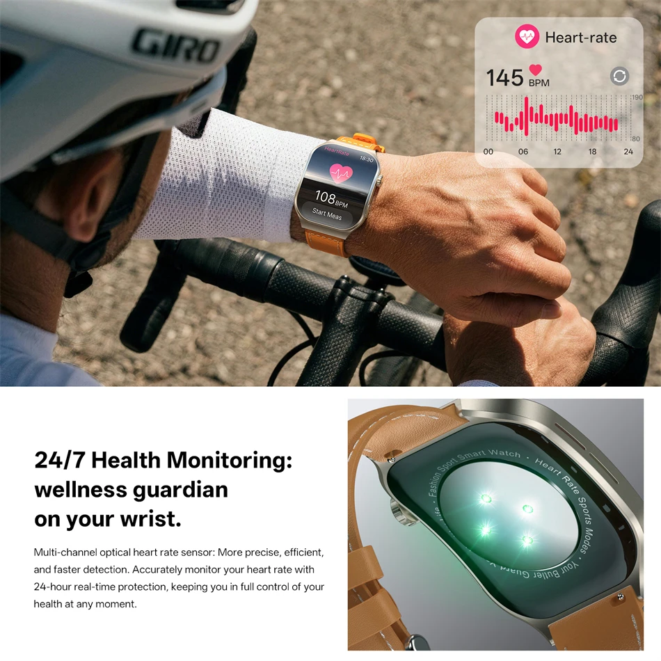 2026 New 2.01" HD Curved Screen Smart Watch Bluetooth Call for Men Sports Watch Health Monitor Smart Watch for Android iOS 6