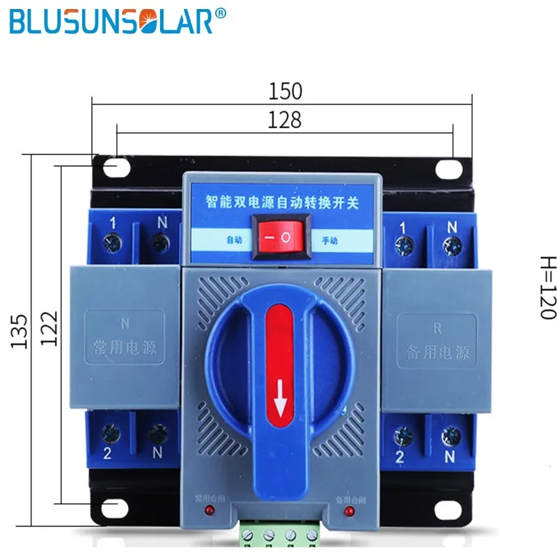 ininterrupta interruptor de transferencia solar disjuntores ca 05