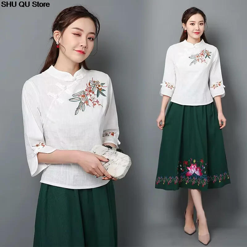 Chinese Women's Traditional Blouse Clothing women Chinese shirt