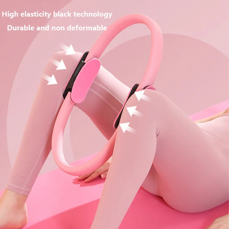 Description Picture 3 of item1Pc Yoga Pilates Ring Durable Non-Slip Exercise Circle Fitness Magic Circle For Toning Sculpting Pilates Ring Flexibility