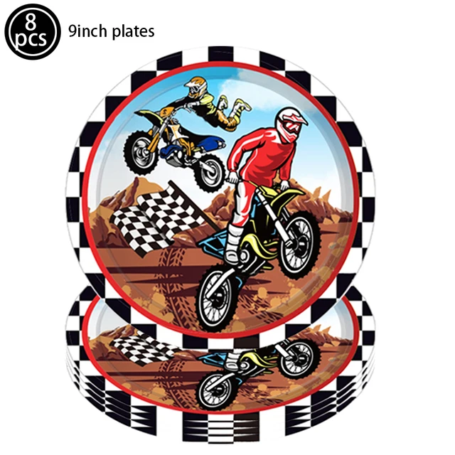 Motocicleta corrida tema bolo de aniversário topper esportes radicais  corrida suprimentos do partido motocross decoração festa corrida decorações  - AliExpress