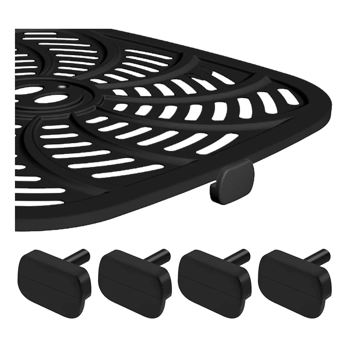 Air Fryer Rubber Feet for GAF686 GAF798 GAF838 Air Fryer Oven Etc, 12PCS Silicone Replacement Parts Tabs Tips HOT