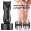 Intimate Pubic Hair Removal for Men Electric Groin Trimmer Male Shaver for Sensitive Areas Waterproof Safety Razor Nose Hair 1