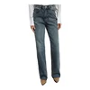 Trendyol TYZA Women's 100% Cotton Denim High Waist Jeans New Spring Autumn Wide Leg,Slim Fit Pants Casual Trousers 4
