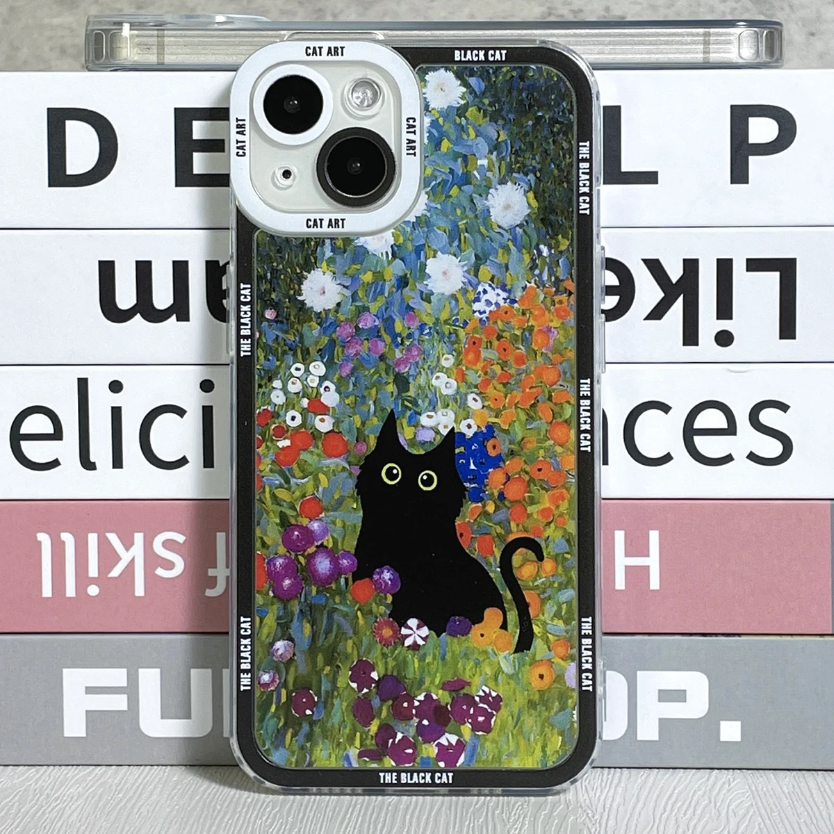 thumbnail image 1 of Funda para Samsung Galaxy The Black Cat Art, S20 Plus, S21 FE, S22, S23 Ultra, A13, A14, A21S, A32, A33, A34, A50, A51, A52, A54, A73, 1 of 5