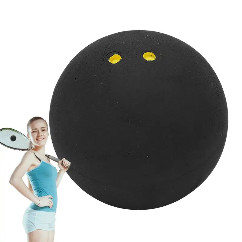 Squash Balls Double Yellow Dot Competition Squash Ball 38mm Racket Balls For Slow Speed Play Professional Tournaments