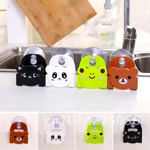 

Quality Lovely Cartoon Dish Cloth Sponge Holder With Suction Cup Home Decor Dinning Room Kitchen Accessories Organizer NEW