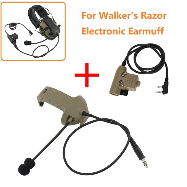 Pack casque antibruit Walker's Razor + kit Talkie-Walkie