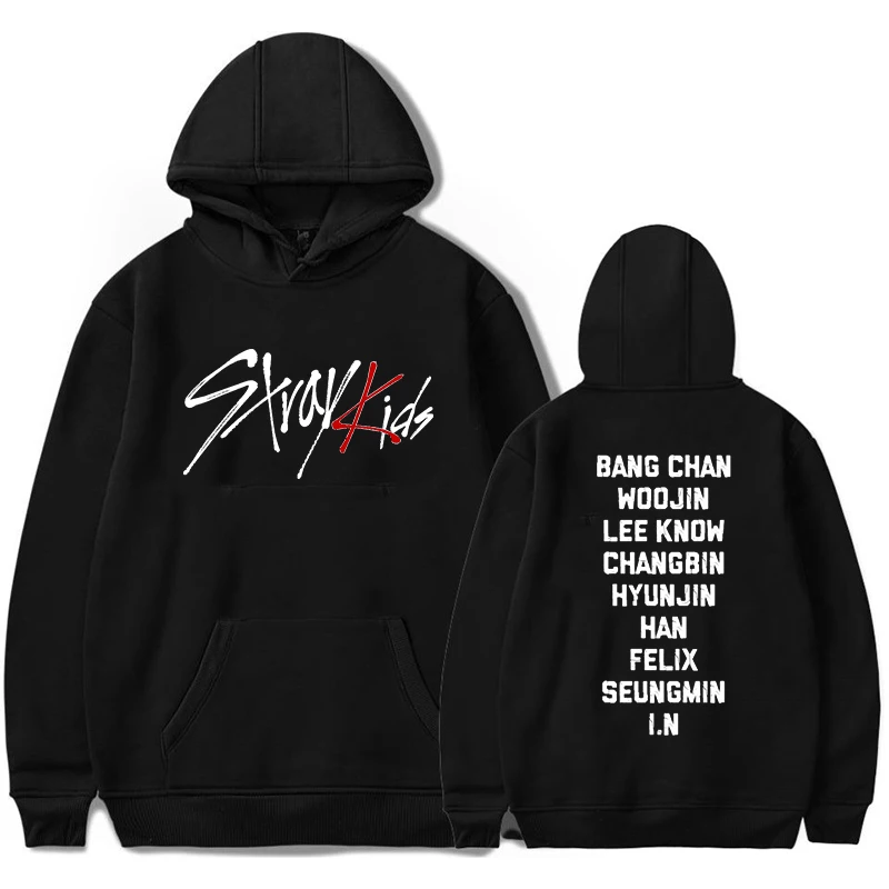 

Stray Kids Hoodies Kpop Women Men Autumn Korean Loose Hoodie Sweatshirt Hot Sale SKZ FELIX BANG CHAN Seungmin Clothes For Fans