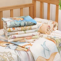 Serviette de bain pour nouveau-né, serviette de bain en gaze de coton pur, couverture douce pour enfants de classe A, couverture absorbante pour nouveau-né 5