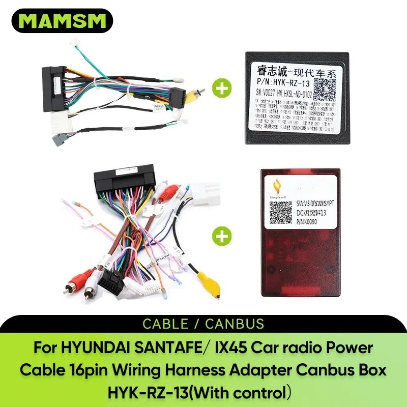 Mamsm For Hyundai Santafe Ix45 Kia Sorento Android Radio Power Cable 