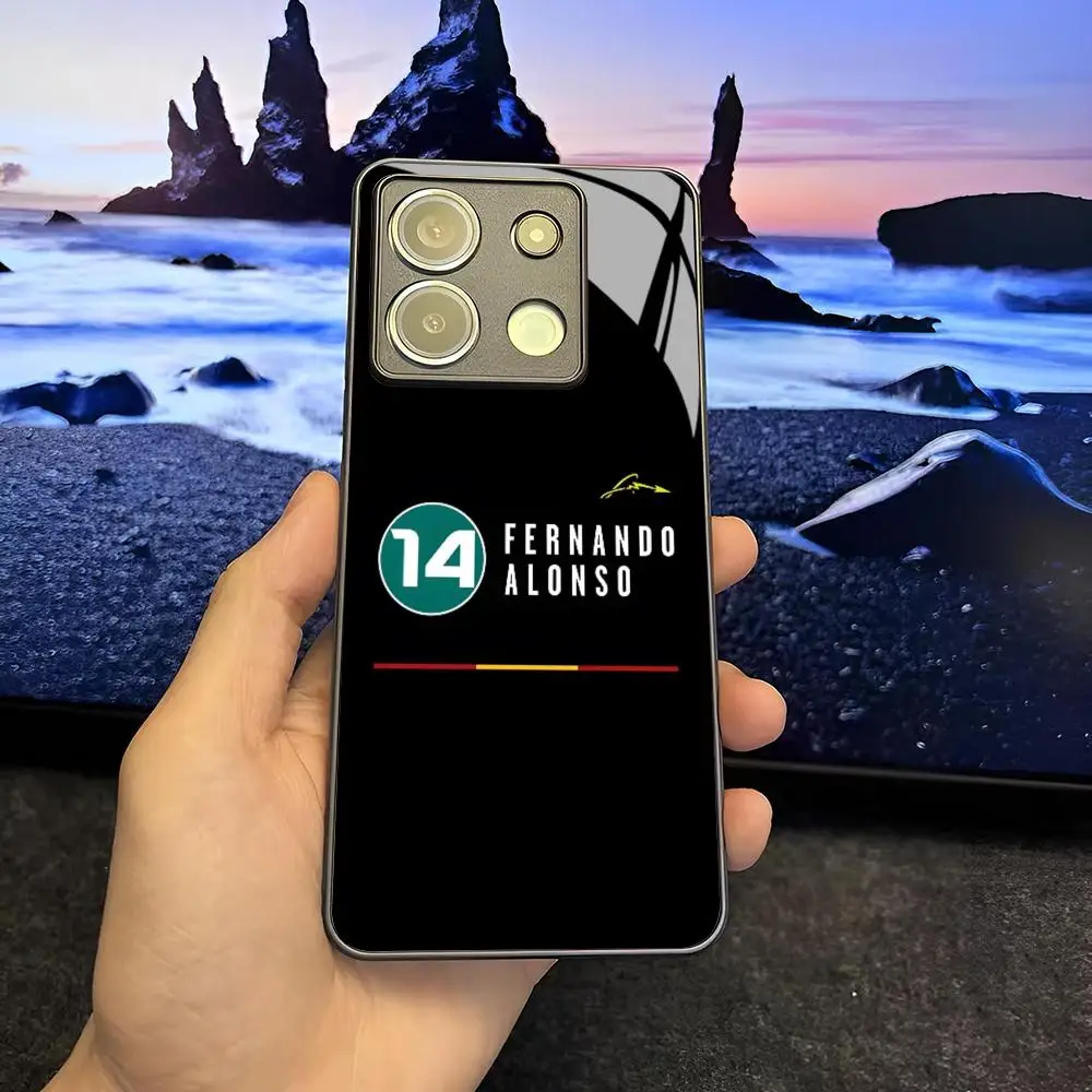 F1 Racing Fernando Alonso Premium Glass Phone Case
