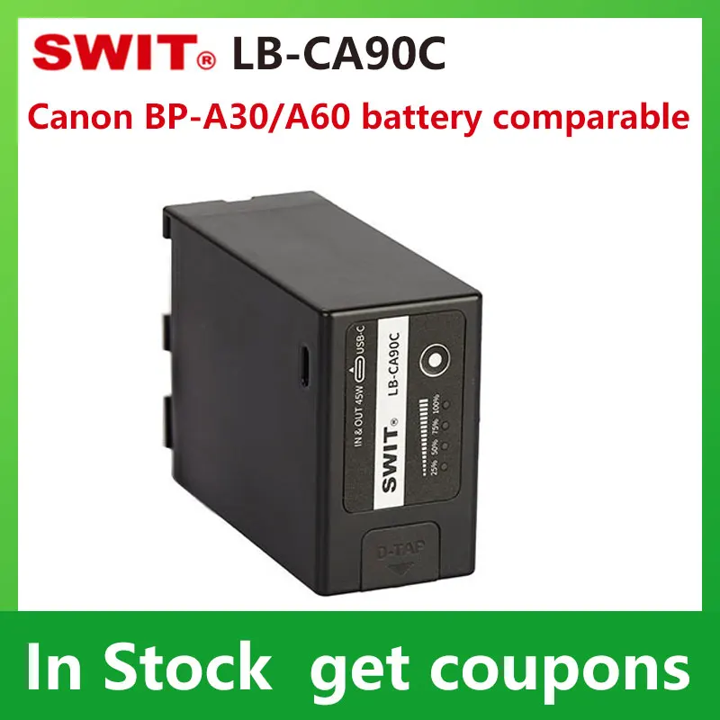 Swit Lb-Ca90C Canon Bp-A Batteria Di Serie 90Wh / 6.2Ah Capacità Per Canon Eos-C200 C300Mk2 C500Mk2 Xf605 Xf705 Bp-A30/A60