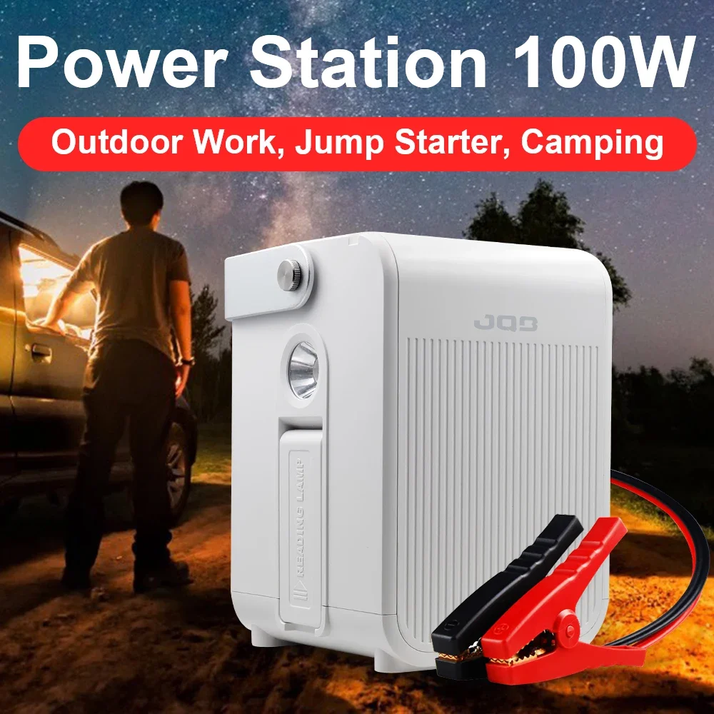 100W Portable Power Station 27000mAh 99.9Wh Jump Starter Camping Power Bank Charger Car Booster Outdoor Starting Device