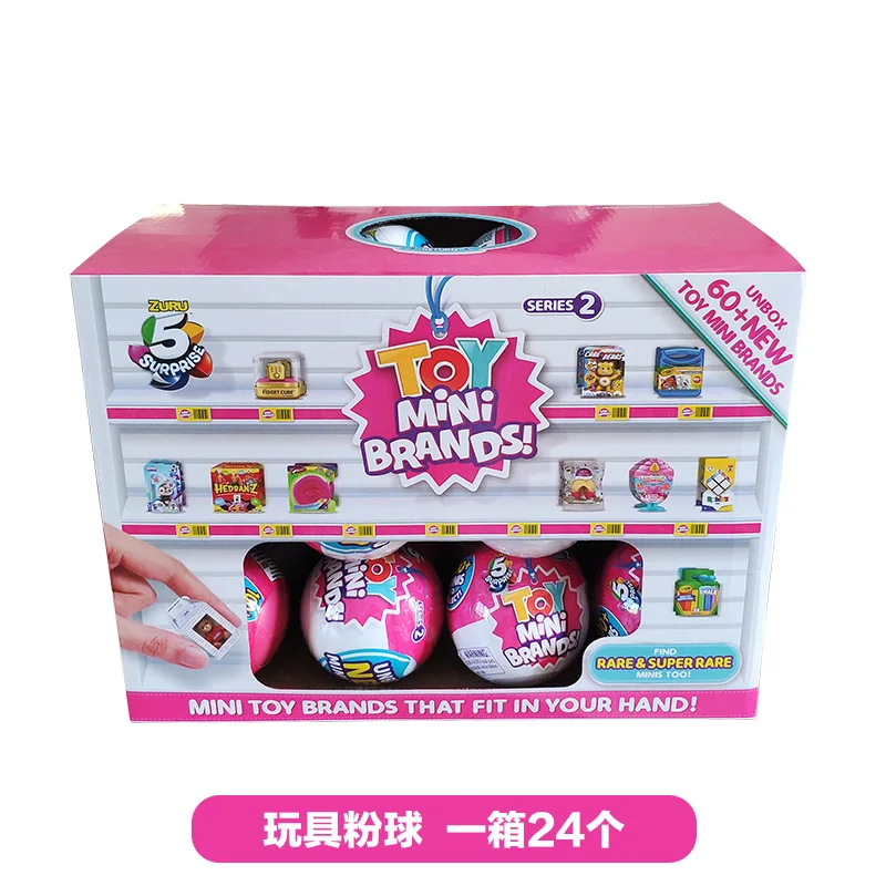 Real 5 Surprise Toy Mini Brands Capsule By Zuru Ball Blue Blind Box  Collectible Toy Anime Figure Toy Birthday Surprise Kids Gift