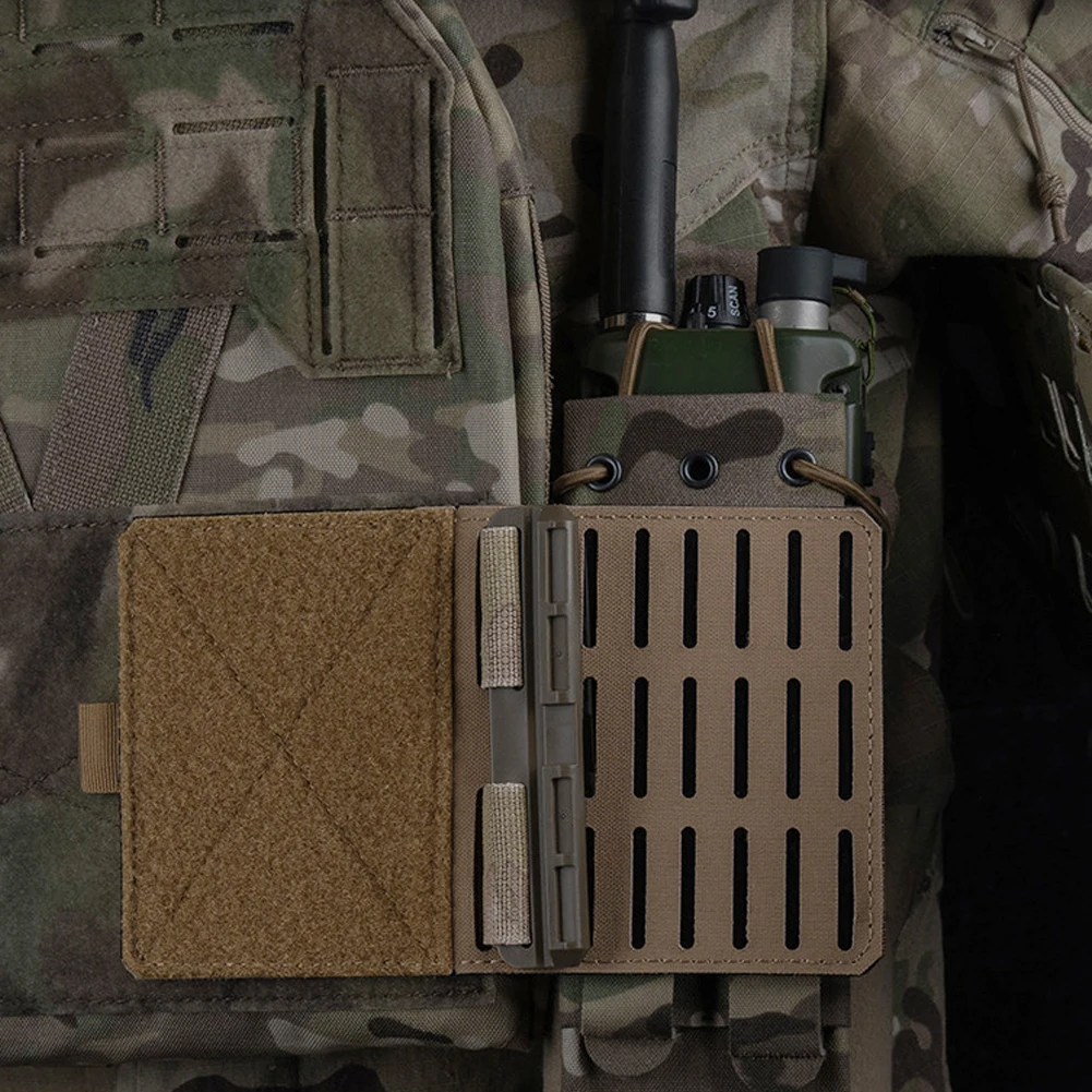 MOLLE Drop Hanger Double-Sided MOLLE System Hanging Plate Radio Holster Pack for Plate Carrier Chest Rig Airsoft side cummerbund