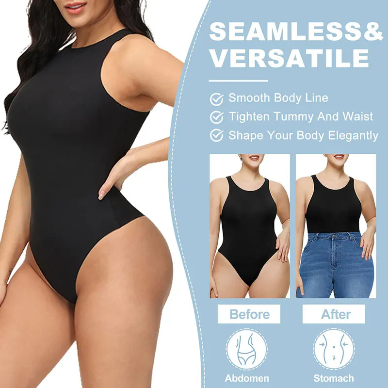 Body da donna a maniche lunghe con cerniera, sexy, elastico, aderente