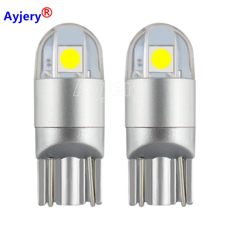 

AYJERY 1000 шт. DC 12 В T10 W5W 3030 2SMD 2 светодиодный 192 921 168 501 автомобильная лампа с клиновидным цоколем лампа с дверной картой купольная лампа габаритная лампа