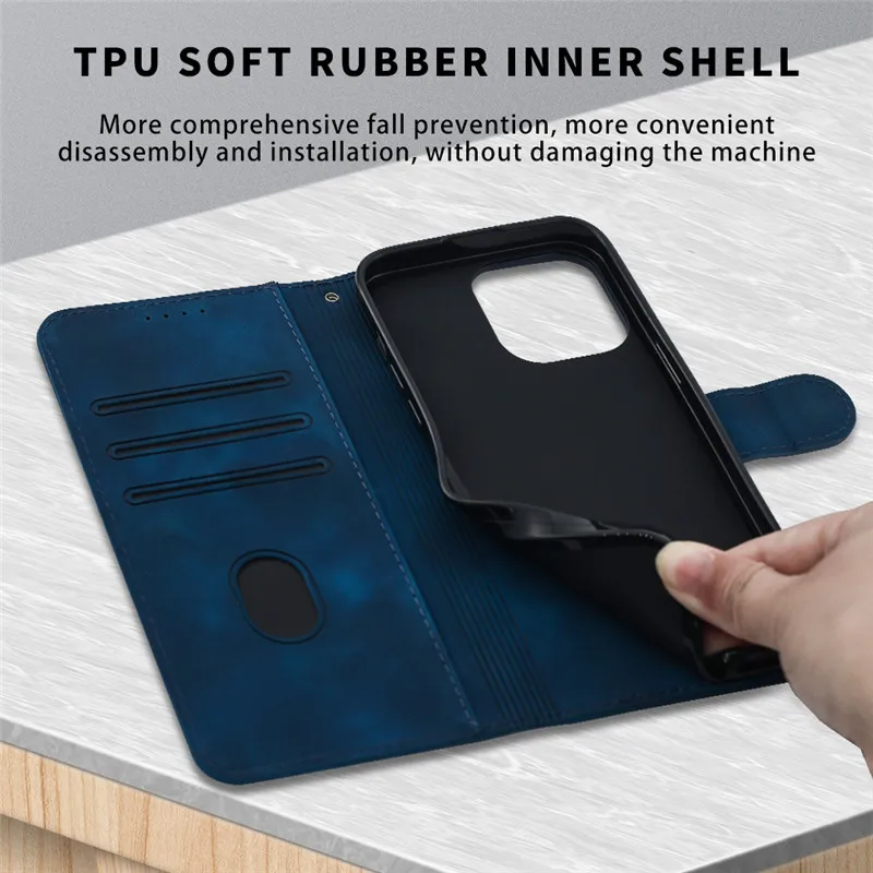 Leather Wallet Flip Case - Premium Protective Book Cover