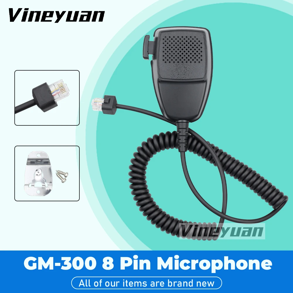 

8 Pin Speaker Microphone PTT for Motorola GM300 GM340 CM160 CM200 CM300 EM200 Mobile Radio PRO5100 CDM750 CDM1250 HMN3596A Mic