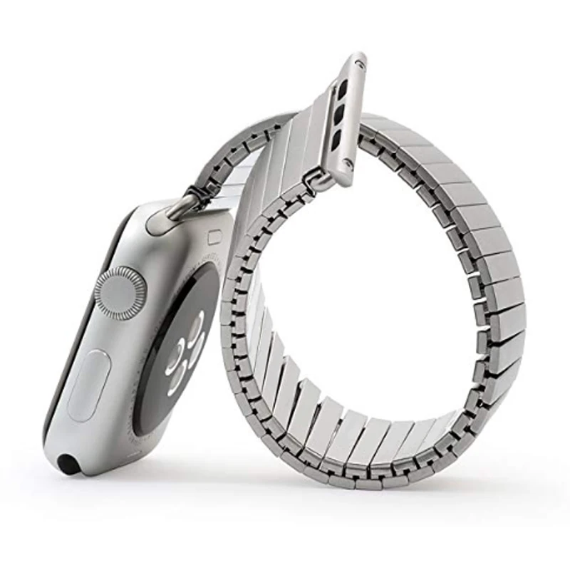Metal Strap For Apple Watch Ultra 8 7 6 5 4 SE band 49mm 45mm 41mm 40mm 44mm Elastic metal Wristband for iWatch 3 38mm 42mm Belt