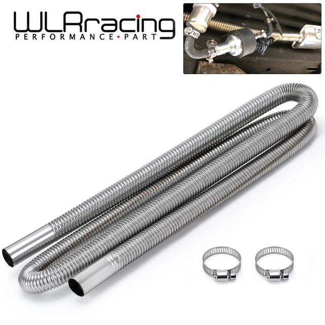 200cm 78 Car Air Parking Heater Exhaust Pipe with 2 Clamps Fuel Tank Exhaust  Pipe Hose