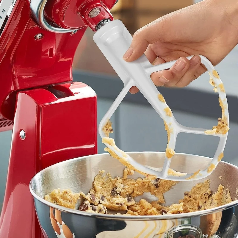 Beschichteter Flachs chläger für 4,5-5qt Stand mixer effiziente Metall misch aufsätze