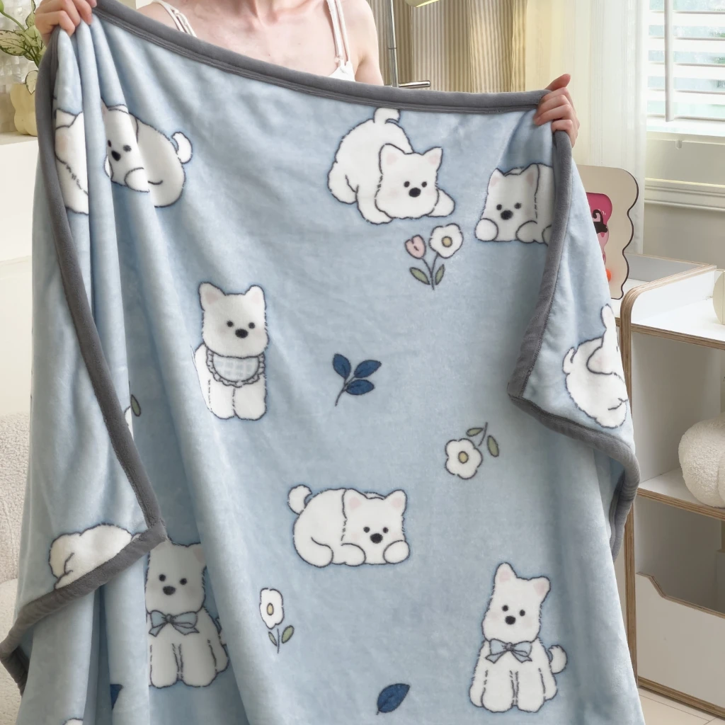 Capybara Print Blanket - Cute Thin Sofa Cover for Autumn  Winter Decor