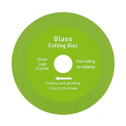 Enhanced Diamond Glass Cutting and Grinding Disc for Ceramic and Crystal Surfaces (1PC - 125mm)