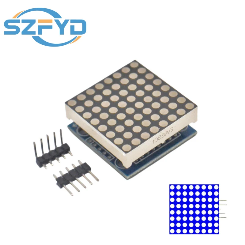 MAX7219 도트 매트릭스 모듈 제어 모듈 마이크로 컨트롤러 제어 드라이버 DIY 키트 MCU LED 모듈 디스플레이 모듈