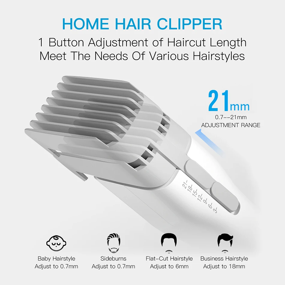 Description Picture 5 of itemENCHEN Boost Electric Hair Clipper Professional Cordless Fast Type-C Charging Ceramic Haircut Machine Hair Trimmer For Men Adult