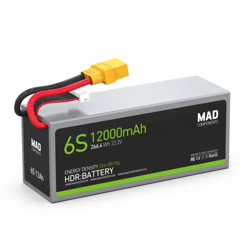 

6S 12 Ач, высокая мощность, яркость, вес дрона, Твердотельный литиевый аккумулятор
