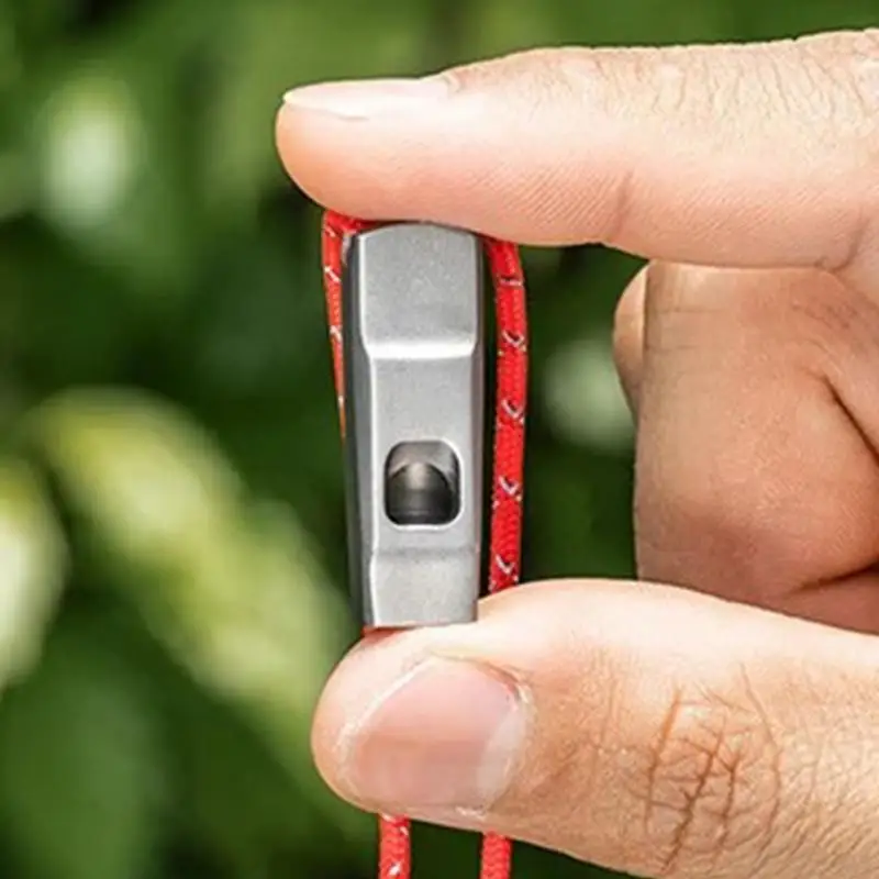 Titanium Whistle Sports Training Treble Outdoor Emergency Survival Whistle Loud voice Long Transmission Distance With Lanyard