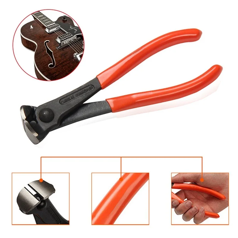 Guitar Fret Wire End Cutter Luthier Tool Nipper Puller Plier String Scissors 7 Inch