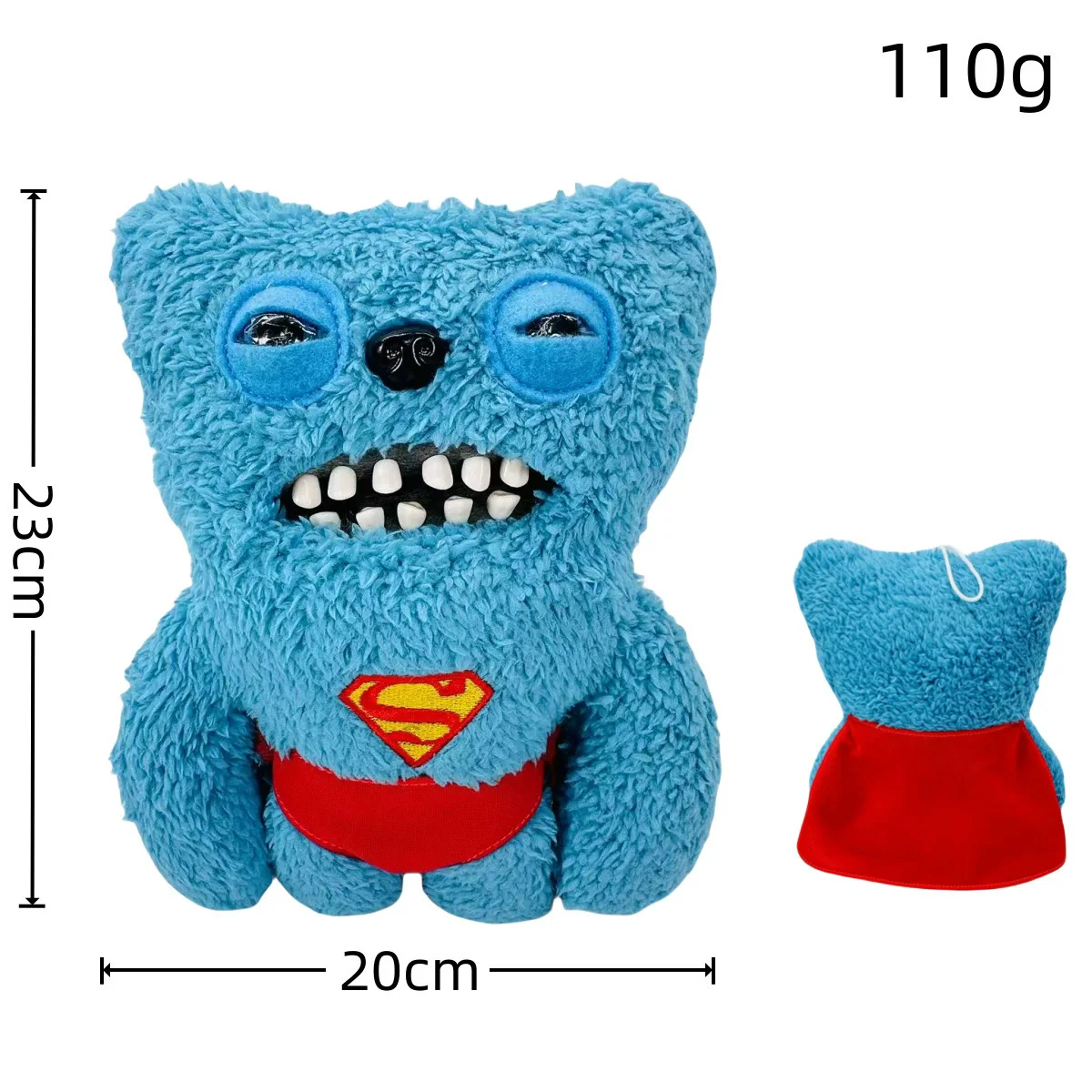 Fugagler Große Zähne Niedliche Zähne Monster Anhänger Funk Zähne Schatz Hässliches Monster Kissen Puppe Spielzeug Schlafzimmer Ornament Dekoration Geschenk – Detail 5