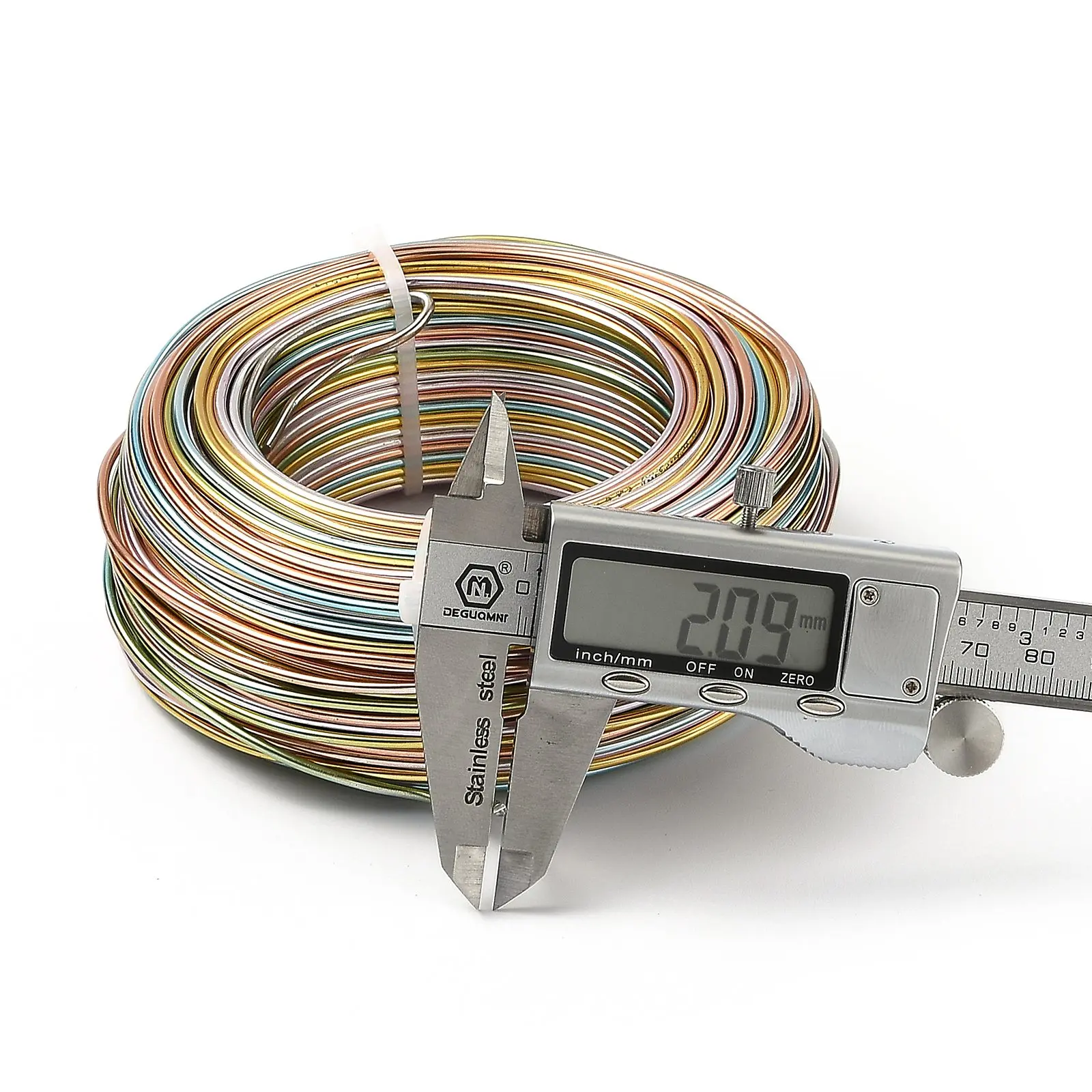 3/5 Segment Colors 2mm Bendable Aluminum Wire for Jewelry Making DIY Necklace Bracelet Braided Beading Wire Findings