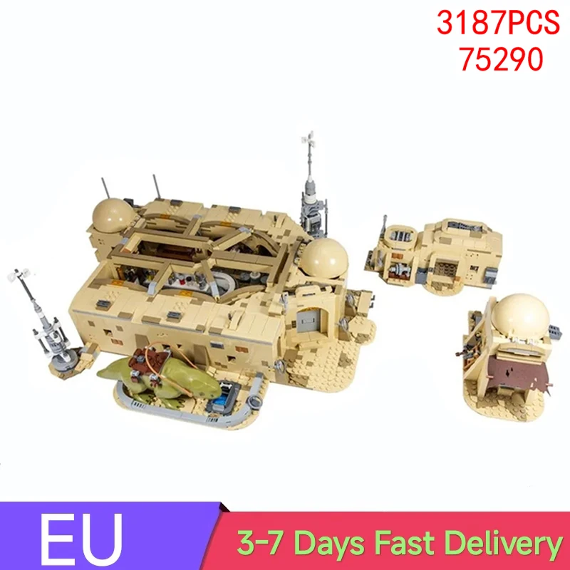 3187 stück Stern Mosd Eisley Cantina Bausteine Set Diy Raum Modell Ziegel Spielzeug Erwachsene Weihnachten Geschenk Kompatibel Mit 75290