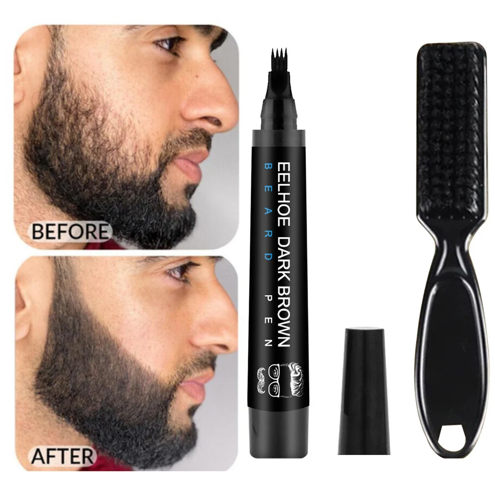 

Beard Filling Pen Kit Beard Pencil Filler Waterproof Moustache Pen Beard Brush Beard Enhancer Moustache Coloring Shaping Tools