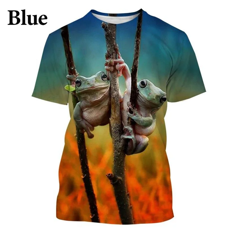 

Rainforest Frog Insect Graphic T-shirt Men 3D Printed T Shirts Womens Clothing Harajuku Fashion Streetwear Funny Kids Tee Shirts