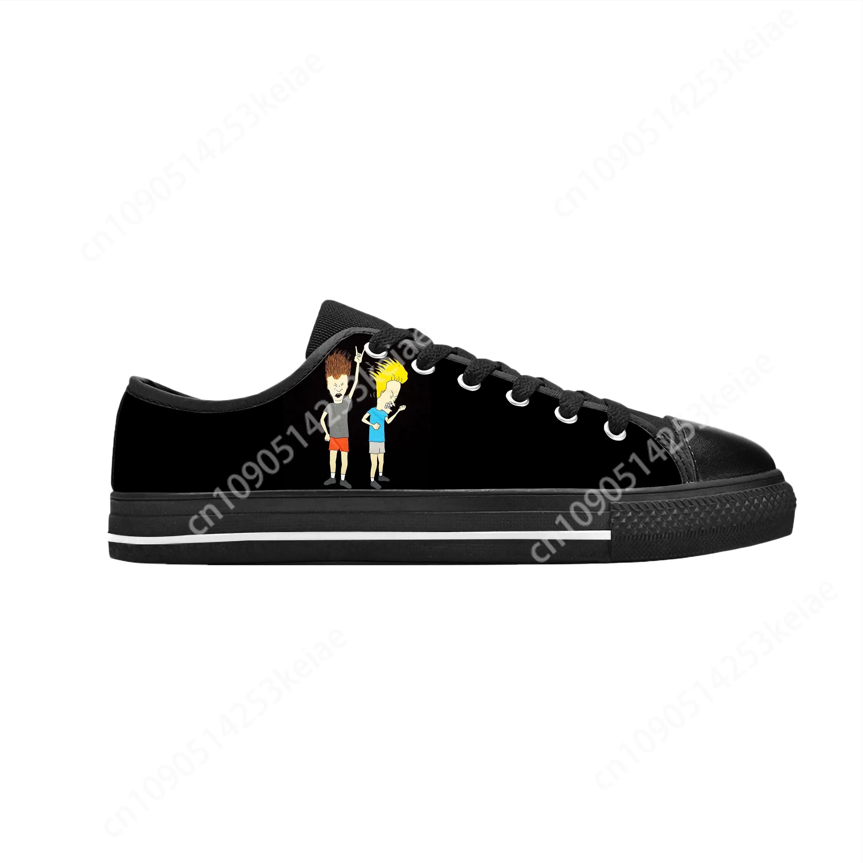 Butthead Butt Head Rock N Roll Cartoon Beavis Cool Casual Cloth Shoes Low Top Comfortable Breathable 3D Print Men Women Sneakers 4