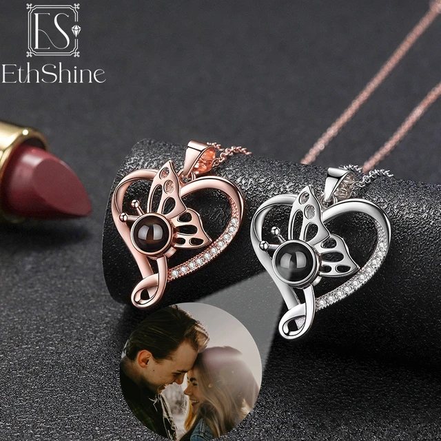 Chokers Valentines Day Gift Po Custom Projection Necklace Simple Heart  Shaped Projection Necklace Birthday Lover Family Memory Gift 230923 From  Zhong05, $8.95 | DHgate.Com