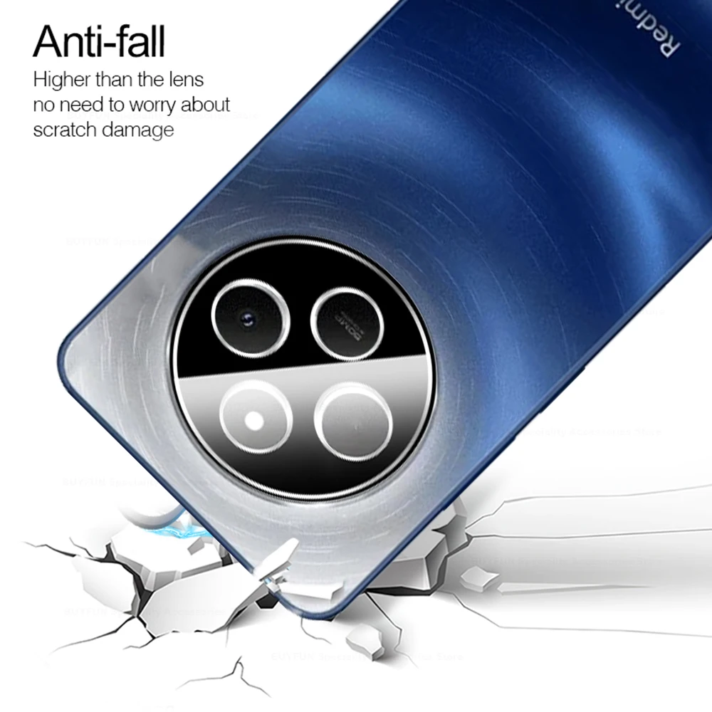 Dual Pack Black 3D Curved Tempered Glass Camera Lens Protector Case
